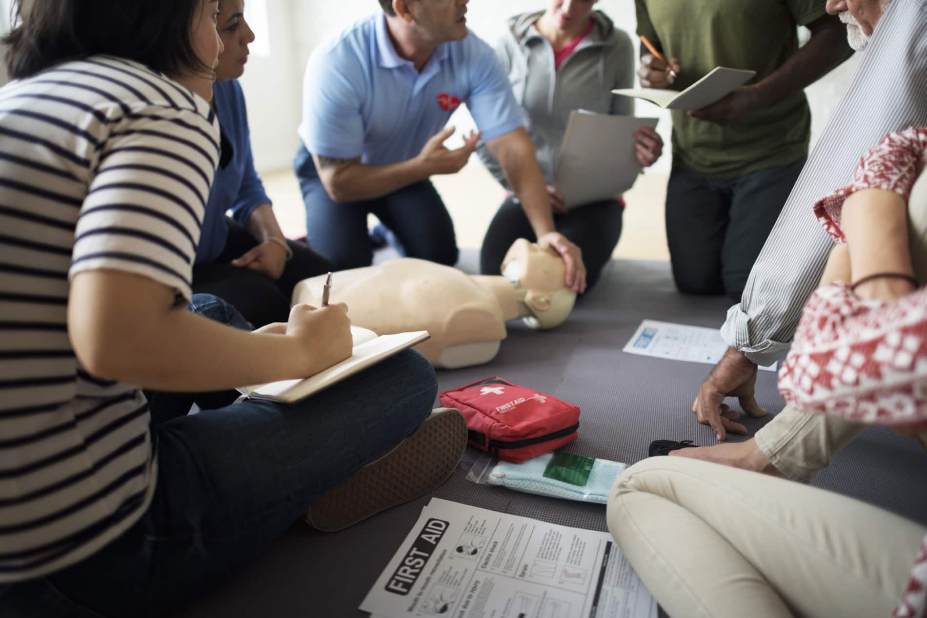 first-aid-training-mannequin-stock